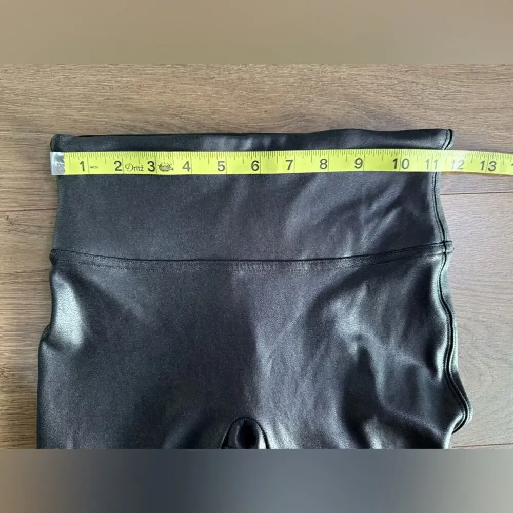 Spanx Faux Leather Leggings Black Size Small